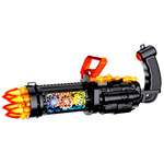 DUŻY PISTOLET MECHANICZNY Z DŹWIĘKIEM I ŚWIATŁEM ZABAWKA RUCHOWA ŚWIECI LED