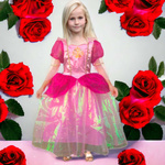 SUKNIA BALOWA DLA DZIEWCZYNKI NA BAL KSIĘŻNICZKA PEACH Z MARIO roz S 98-104