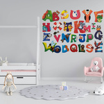 \NAKLEJKI 3D NA ŚCIANĘ DLA DZIECI ALFABET ZWIERZĘTA OZDOBA POKOJU NA ŚCIANĘ