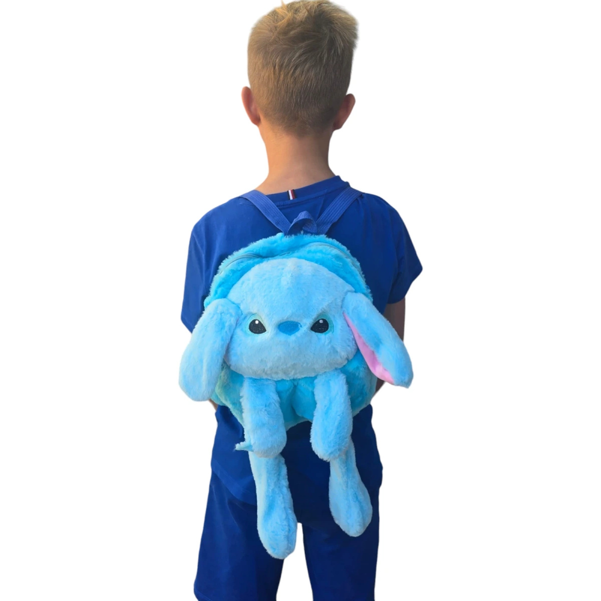 PLECAK DZIECIĘCY KRÓLICZEK JEDNOKOMOROWY ŚWIECĄCY LILO STICH RUCHOME USZY