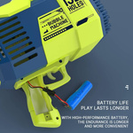 MEGA PISTOLET DO BANIEK MYDLANYCH WYRZUTNIA BAŃKI MYDLANE ŚWIECI MASZYNKA