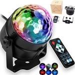 KULA DISCO PROJEKTOR RGB LED DYSKOTEKOWY REFLEKTOR NA IMPREZĘ LASER   PILOT