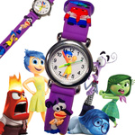 KLASYCZNY ZEGAREK DZIECIĘCY W GŁOWIE SIĘ NIE MIEŚCI  FIOLETOWY EDUKACYJNY