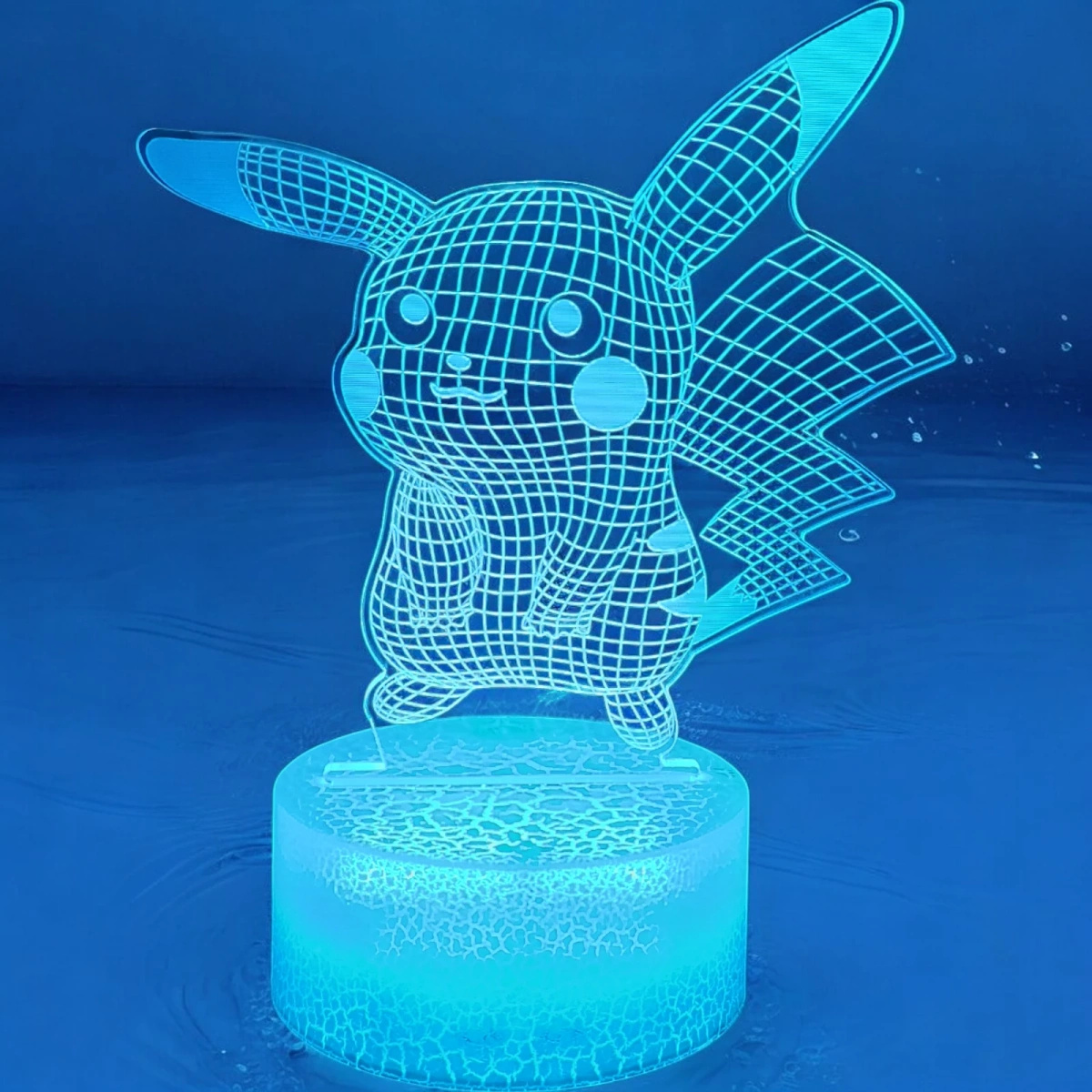 LAMPKA LED USB 3D PILOT PIKACHU KOLORY RGB DLA DZIECI NA PREZENT DO POKOJU