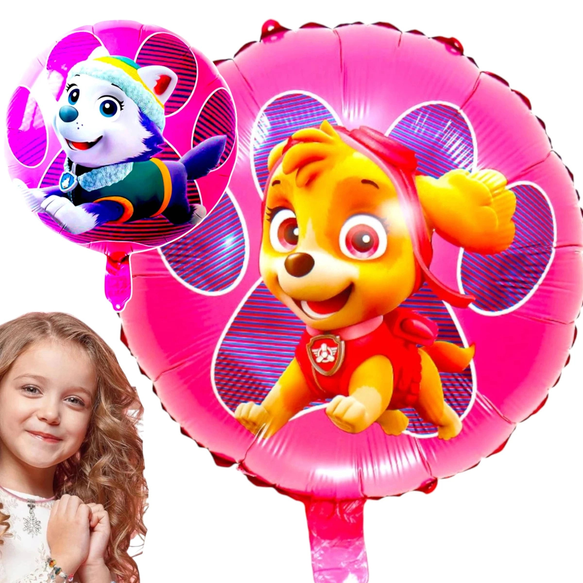 BALON FOLIOWY URODZINOWY 45cm PSI PATROL SKYE EVEREST NA URODZINY DZIECKA