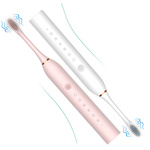 SZCZOTECZKA SONICZNA DO ZĘBÓW ELEKTRYCZNA 4 KOŃCÓW 6 TRYBÓW PRACY USB IPX7