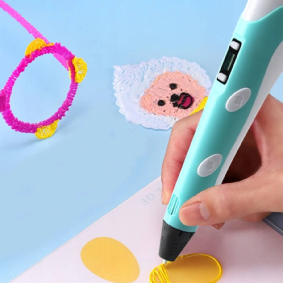 WKŁADY DO DŁUGOPISU 3D FILAMENT PEN 50 METRÓW MIX KOLORÓW KOLOROWY WKŁAD