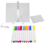 PODŚWIETLANA TABLICA DO RYSOWANIA - ŚWIECĄCA LED + MARKERY