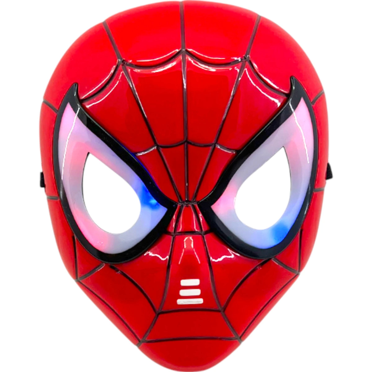 MASKA SPIDERMAN ŚWIECĄCA DLA DZIECI ŚWIECI PRZEBRANIE NA BAL KOSTIUM LED