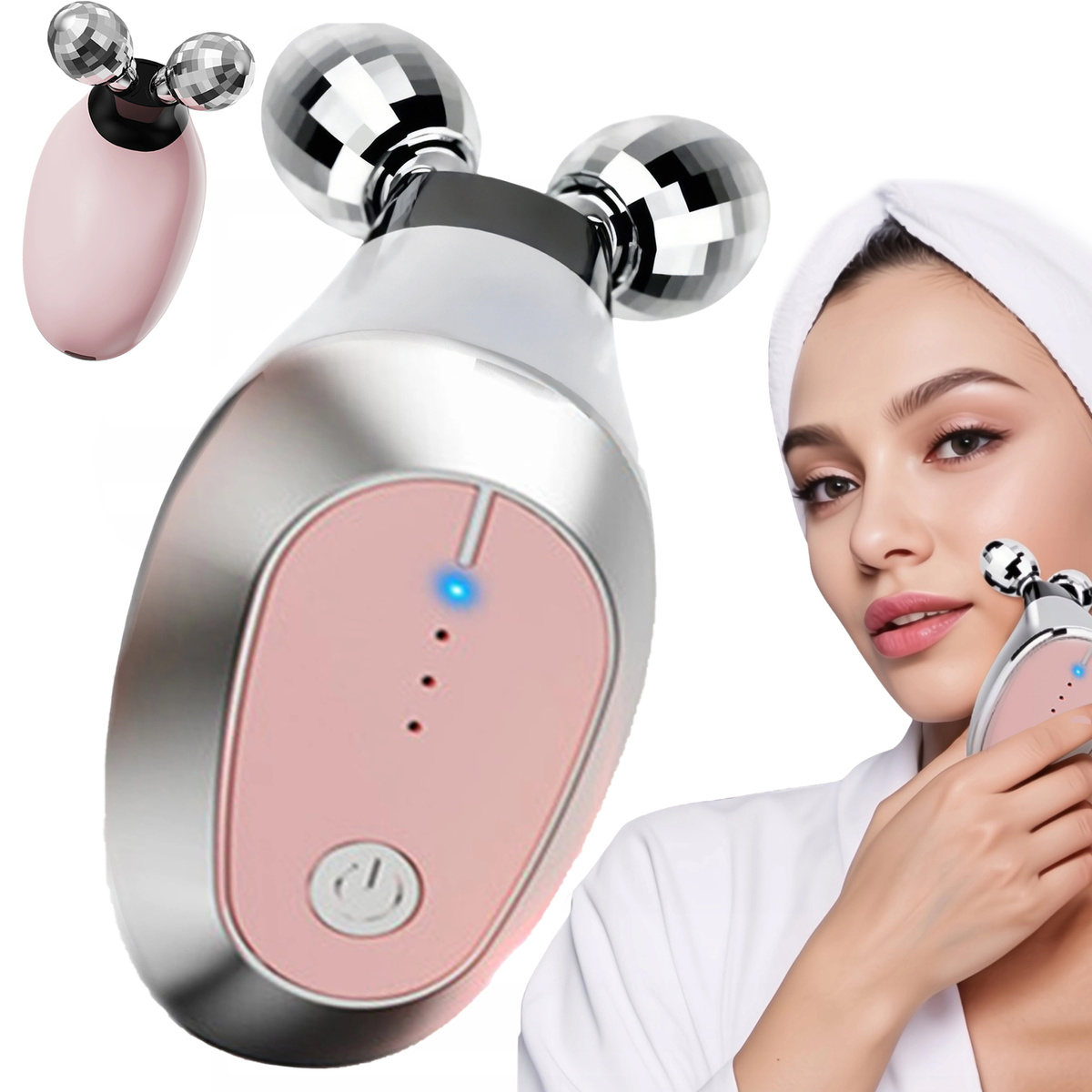 MASAŻER WIBRACYJNY DO TWARZY 3D LIFTING EMS DO PIELĘGNACJI