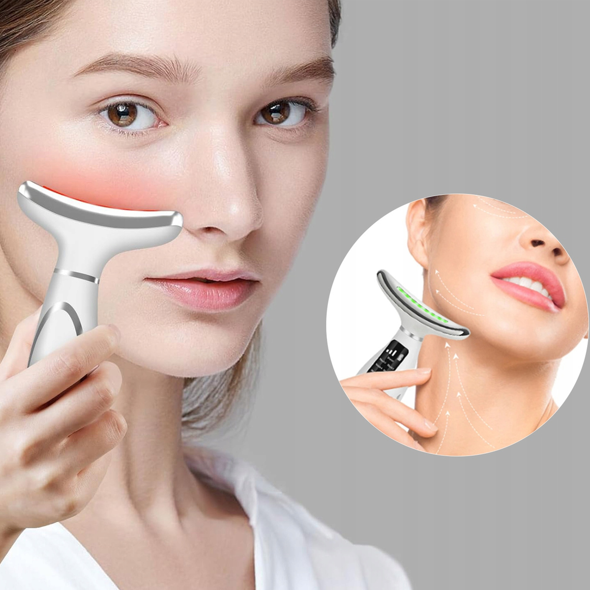 MASAŻER TWARZY I SZYI LIFTINGUJĄCY UJĘDRNIAJĄCY