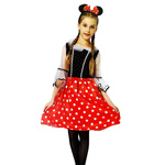 STRÓJ MYSZKA MINNIE USZY OPASKA SUKIENKA 118-126