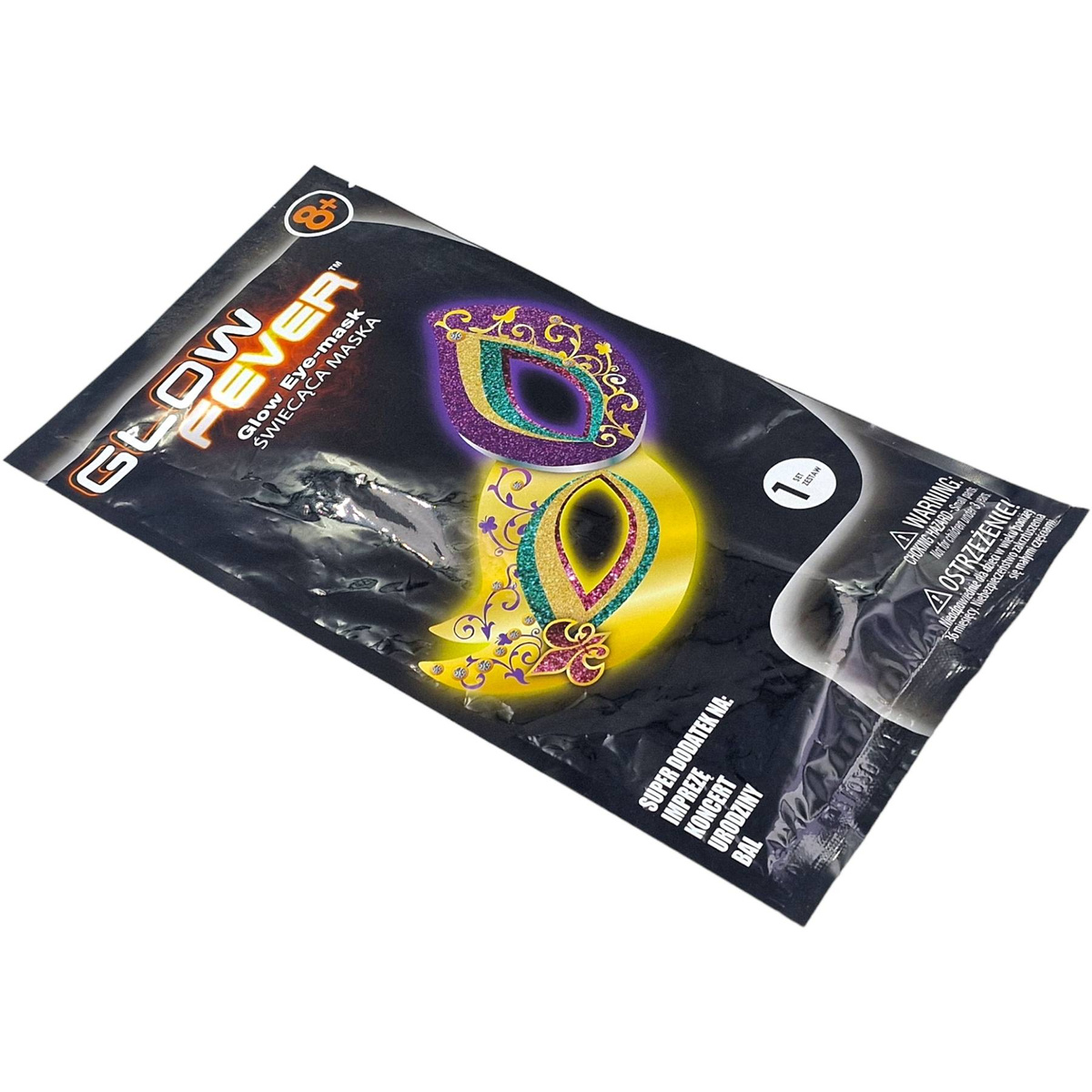 ŚWIECĄCA MASKA NA OCZY NA IMPREZĘ WENECKA ŚWIECI