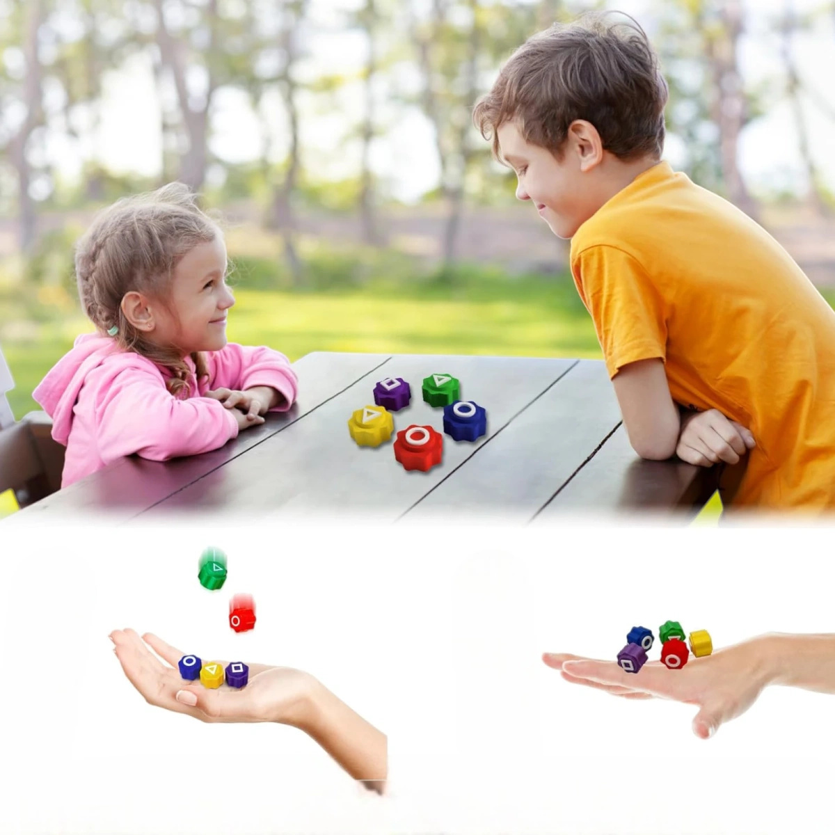 GONGGI KOREAŃSKA GRA  ZRĘCZNOŚCIOWA KOŚCI DO GRY SQUID GAME ZESTAW GONG-GI 