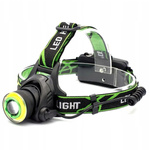 LATARKA CZOŁOWA LED MOCNA  AKUMULATORY REFLEKTOR COB CZOŁÓWKA NA PREZENT