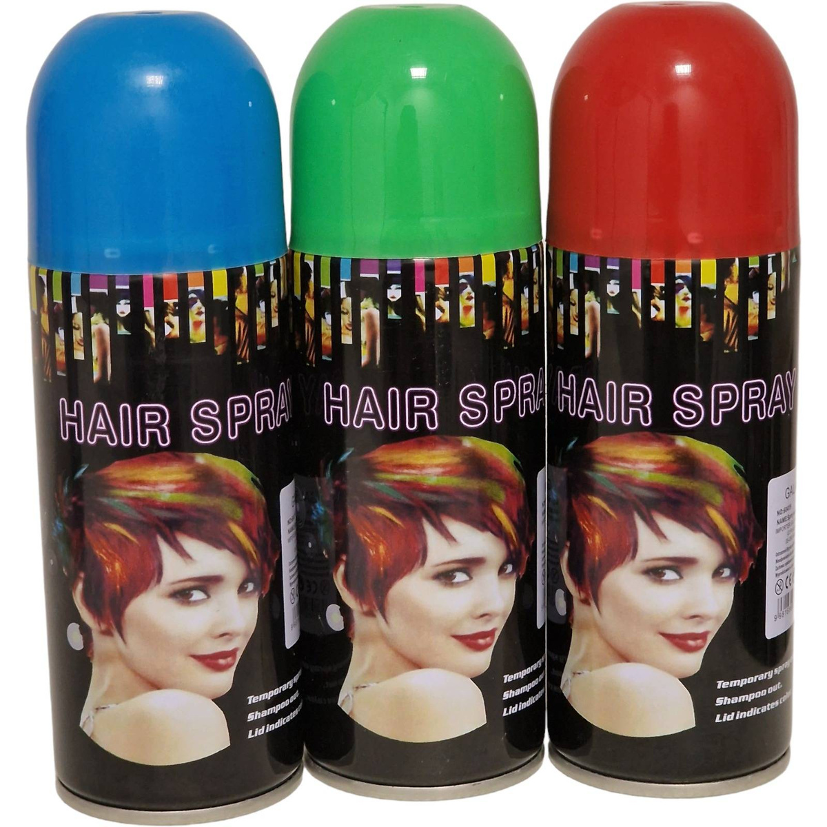 SPRAY DO WŁOSÓW FARBA ZMYWALNA KOLORYZUJĄCA ŻÓŁTA BEZPIECZNA NA IMPREZĘ 
