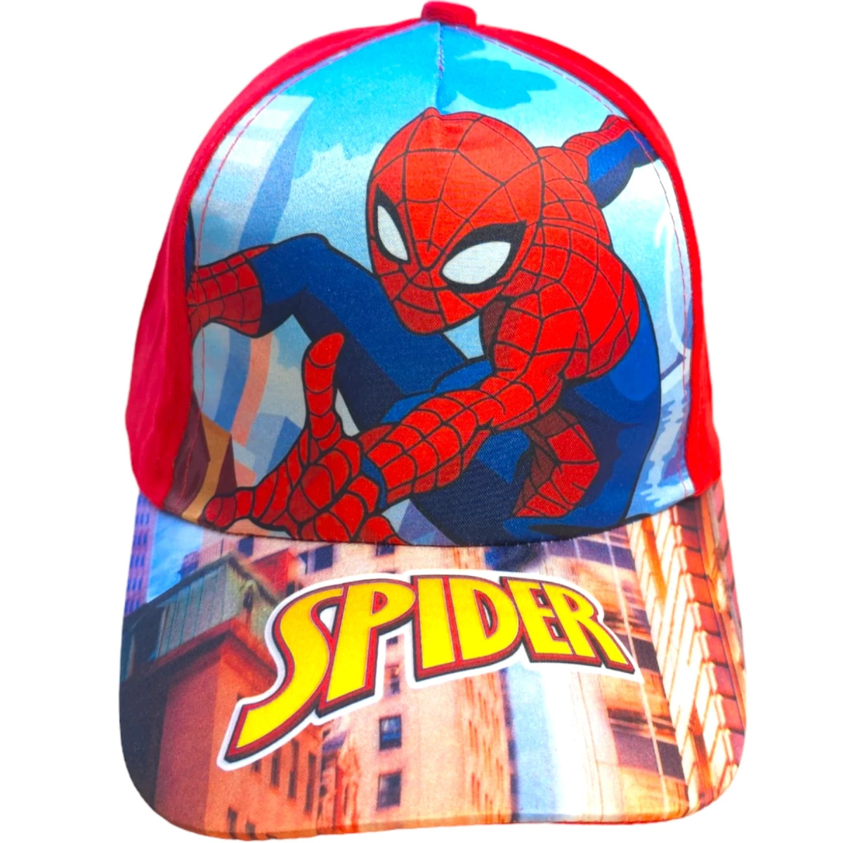 CZAPKA Z DASZKIEM DLA DZIECI SPIDERMAN BEJSBOLÓWKA LETNIA DZIECIĘCA 4-8 LAT