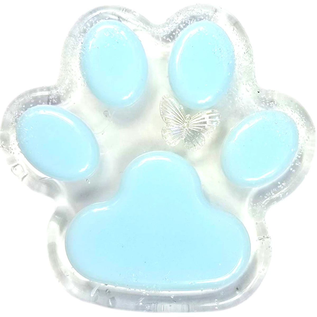 GNIOTEK ANTYSTRESOWY KOCIA ŁAPKA Z MOTYLEM ZABAWKA SENSORYCZNA ANTYSTRESOWA