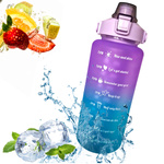 ZESTAW 3 BIDONÓW BUTELKA MOTYWACYJNA DO WODY OZNACZENIE CZASU 2L 09L 03L