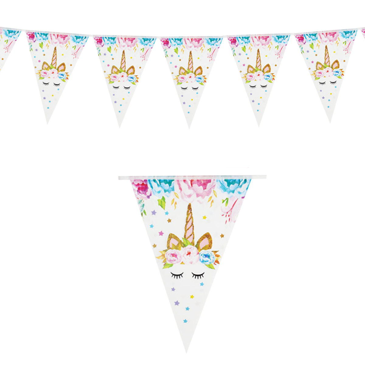GIRLANDA URODZINOWA  DEKORACJA JEDNOROŻCE URODZINY IMPREZA UNICORN