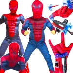 SPIDERMAN Zestaw Strój Dla Chłopca Kostium + Wyrzutnia Sieci 