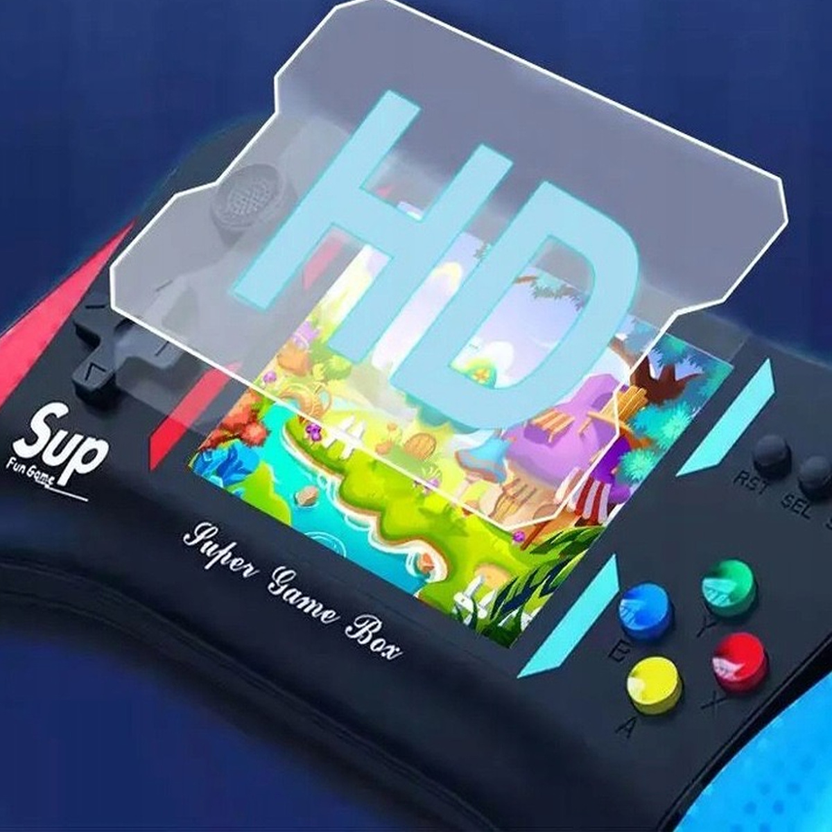 MINI KONSOLA RETRO  PRZENOŚNA 500GIER GIERKA  DO TV EKRAN 3,5'' X7M