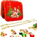 ZESTAW DO TWORZENIA BRANSOLETEK BIŻUTERIA KUFEREK KORALIKI BRANSOLETKA DIY