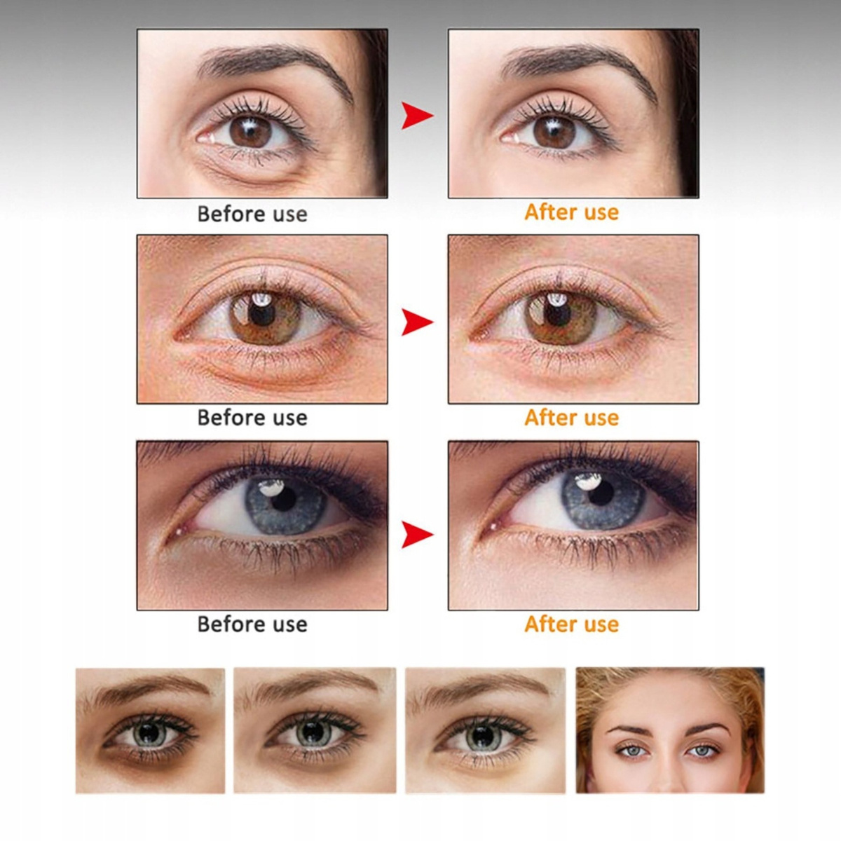 MMEIR LUKSUSOWY KREM POD OCZY Z KAWIOREM 50g+MASAŻER INTENSYWNA REGENERACJA