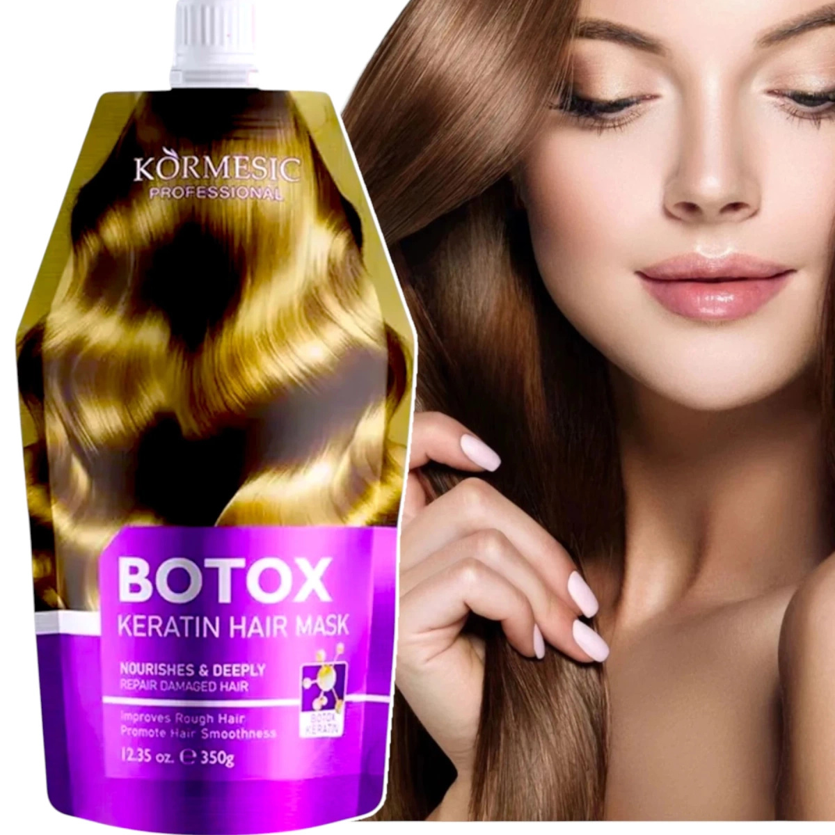 KORMESIC KERATYNOWA MASKA DO WŁOSÓW BOTOSKOWA 350g REGENERACJA I NAWILŻENIE