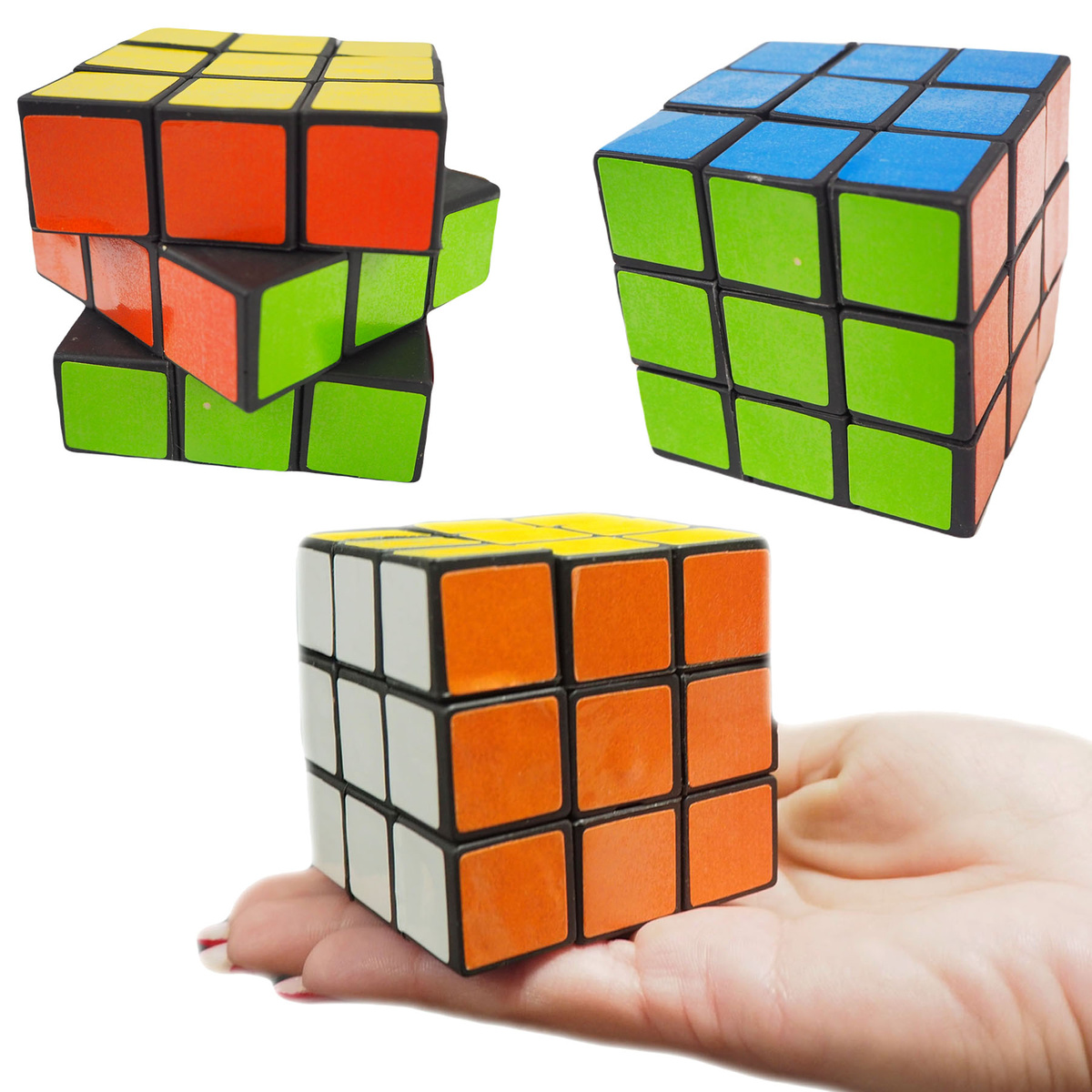 KOSTKA LOGICZNA ŁAMIGŁÓWKA 3x3x3 UKŁADANKA GRA 6CM ZABAWKA DO UKŁADANIA