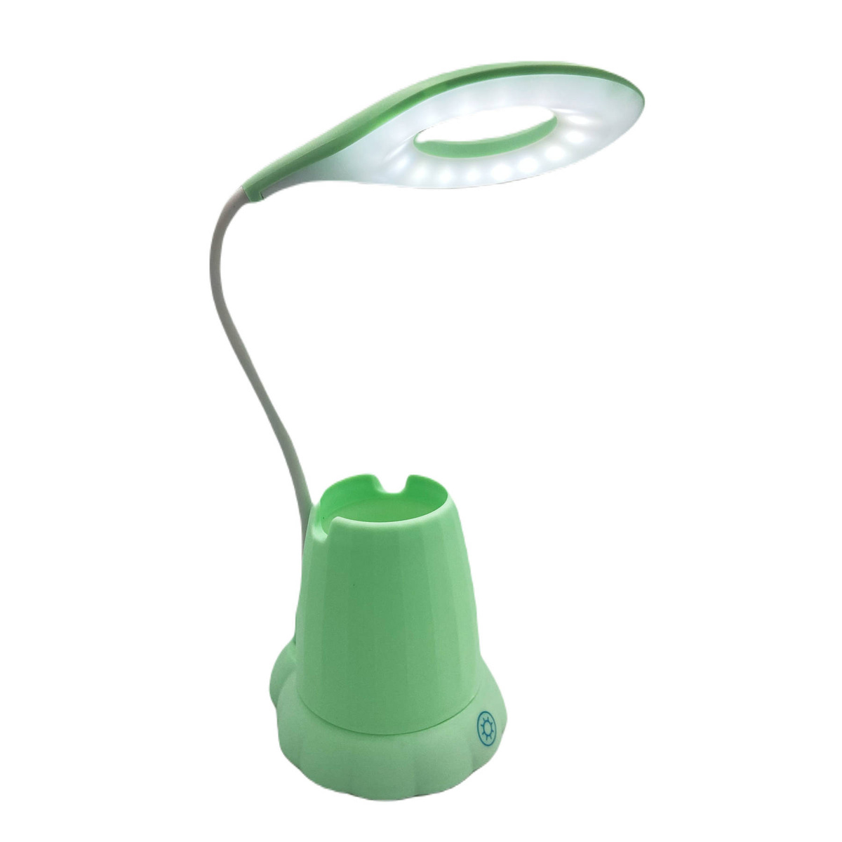 LAMPKA BIURKOWA Z POJEMNIKIEM LED USB PODSTAWKA NA TELEFON  DLA DZIECI