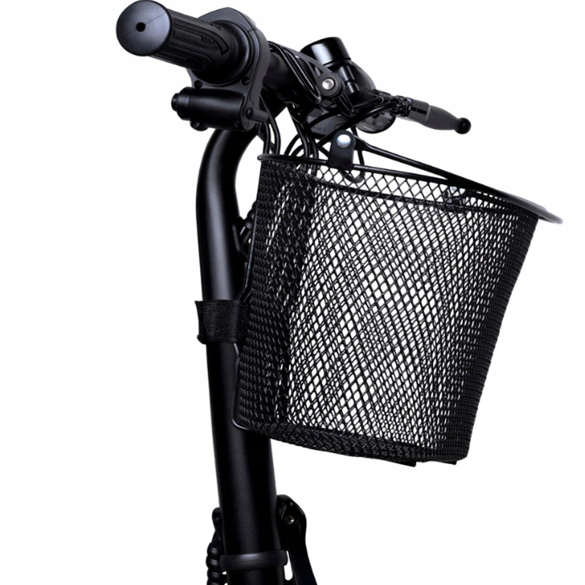 KOSZYK KOSZ NA ROWER ROWEROWY PRZEDNI WIESZANY CZARNY METALOWY 30CM
