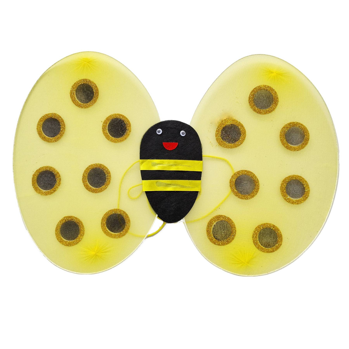 STRÓJ DLA DZIECI PSZCZÓŁKA PSZCZOŁA SKRZYDEŁKA SPÓDNICZKA PRZEBRANIE 4w1