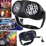 PODWOJNY PROJEKTOR LASEROWY RZUTNIK NA DOM LED WYŚWIETLA ŚWIĄTECZNE OBRAZY