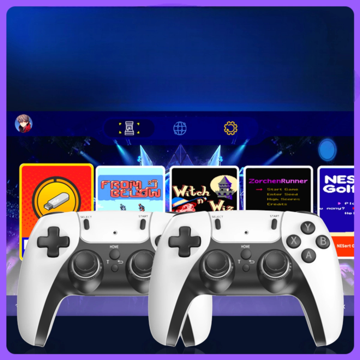 KONSOLA RETRO 20000 GIER GIERKA WERSJA 2025 HDMI 2 PAD 64GB EMULATOR GRA TV