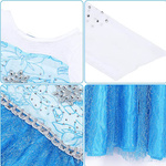 ELSA STRÓJ NA BAL SUKIENKA DŁUGA PRZEBRANIE DLA DZIEWCZYNKI KRAINA LODU