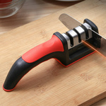 OSTRZAŁKA OSEŁKA DO NOŻY NOŻYCZEK KUCHENNYCH TRÓJFAZOWA OSTRA PORĘCZNA 3w1