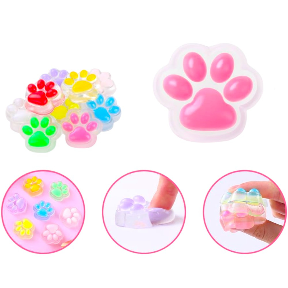 GNIOTEK KOCIA ŁAPKA SQUISHY ZESTAW 2 SZTUKI ZABAWKA ANTYSTRESOWA PSIA ŁAPA