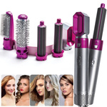 SZCZOTKO SUSZARKA DO WŁOSÓW PROSTOWNICA 5W1 ZESTAW JONIZACJA 5 KOŃCÓWEK