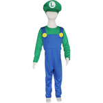 LUIGI SUPER MARIO Strój dla dzieci / Kostium LUIGI na imprezę rozmiar L 134-140 cm