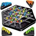TRIGGLE STRATEGICZNA GRA PLANSZOWA TRÓJKĄTY GUMKI 3D GRA ŁAMIGŁOWKA PIONKI