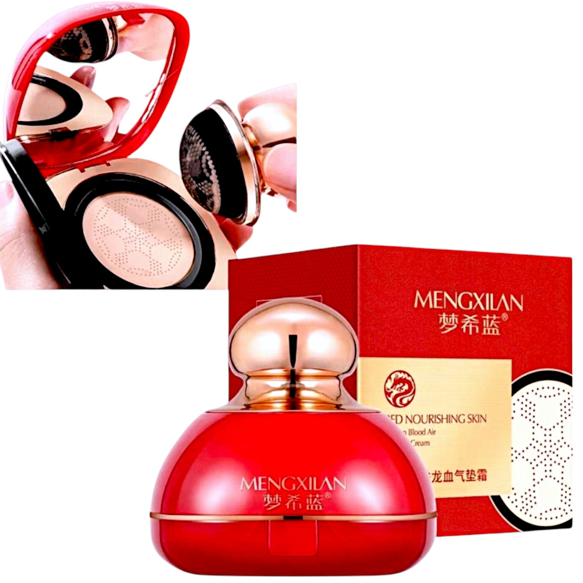 MENGXILAN PODKŁAD DO TWARZY SMOCZA KREW 15ml WYGŁADZA KORYGUJE PIELĘGNUJE