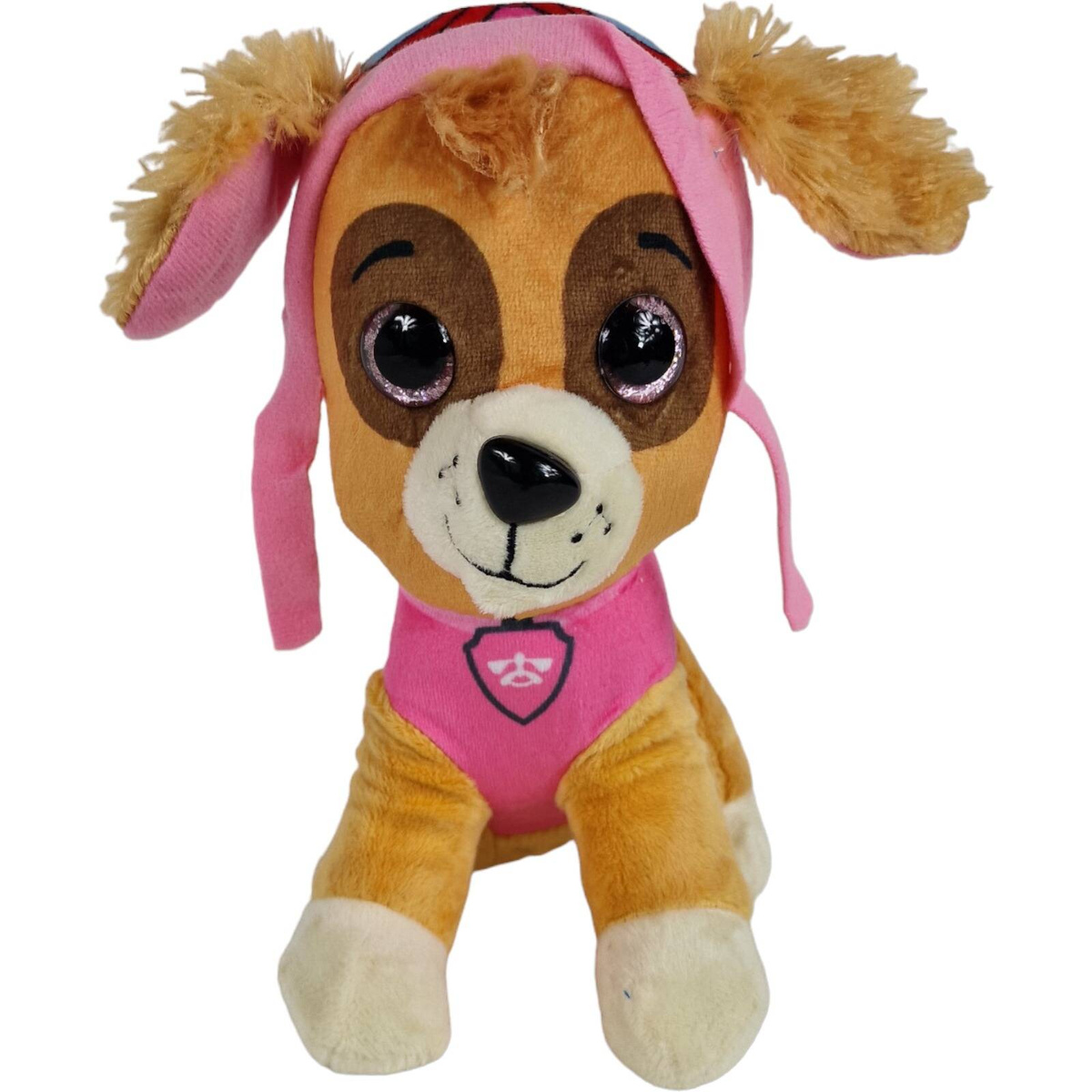 DUŻA MASKOTKA PSI PATROL SKYE PRZYTULANKA PLUSZOWA BŁYSZCZĄCE OCZY PLUSZAK