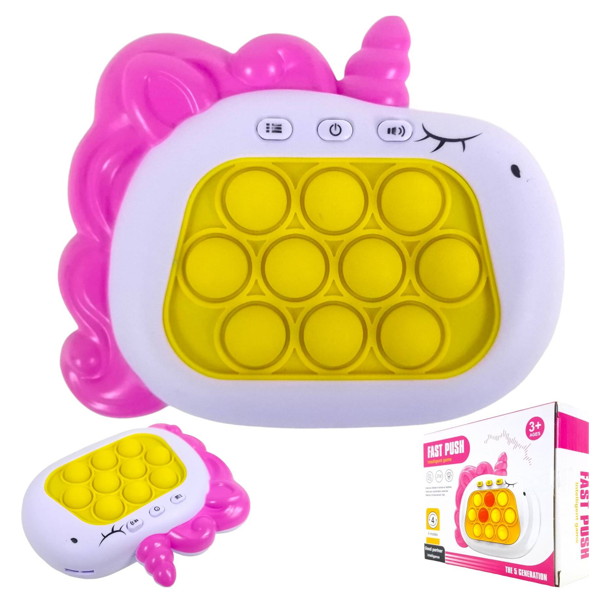 GRA POP IT DLA DZIEWCZYNKI ZRĘCZNOŚCIOWA QUICK PUSH GAME JEDNOROŻEC GIERKA