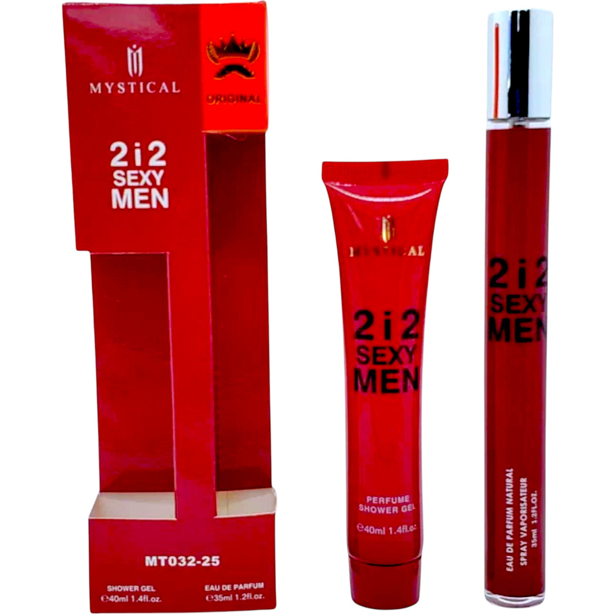 ZESTAW DLA MĘŻCZYZN ŻEL DO MYCIA CIAŁA 40ml + PERFUMETKA 35ml 2i2 SEXY MEN