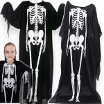 PRZEBRANIE NA HALLOWEEN STRÓJ KOŚCIOTRUP TRUP SZKIELET SZKIELETOR LUŹNY