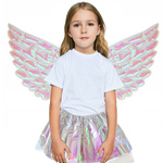 STRÓJ DLA DZIEWCZYNKI ANIOŁEK DUŻE SKRZYDŁA SKRZYDEŁKA SPÓDNICZKA NA BAL