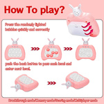 KONSOLA POP IT SŁODKI KRÓLICZEK GRA ELEKTRONICZNA ANTYSTRESOWA 30 POZIOMÓW