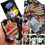 CZARNE KARTY PIŁKARSKIE Z PIŁKARZAMI ZESTAW 10 SZTUK KART EDYCJA SPECJALNA