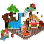 KLOCKI KONSTRUKCYJNE PIXEL KLOCKI MAGNETYCZNE 18 SZTUK SZEŚCIANY 2 LUDZIKI